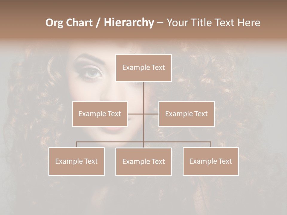 Female Face Coiffure PowerPoint Template