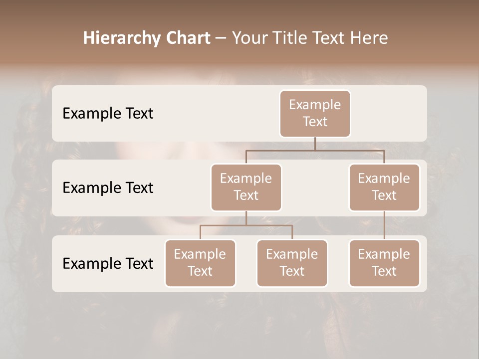 Female Face Coiffure PowerPoint Template
