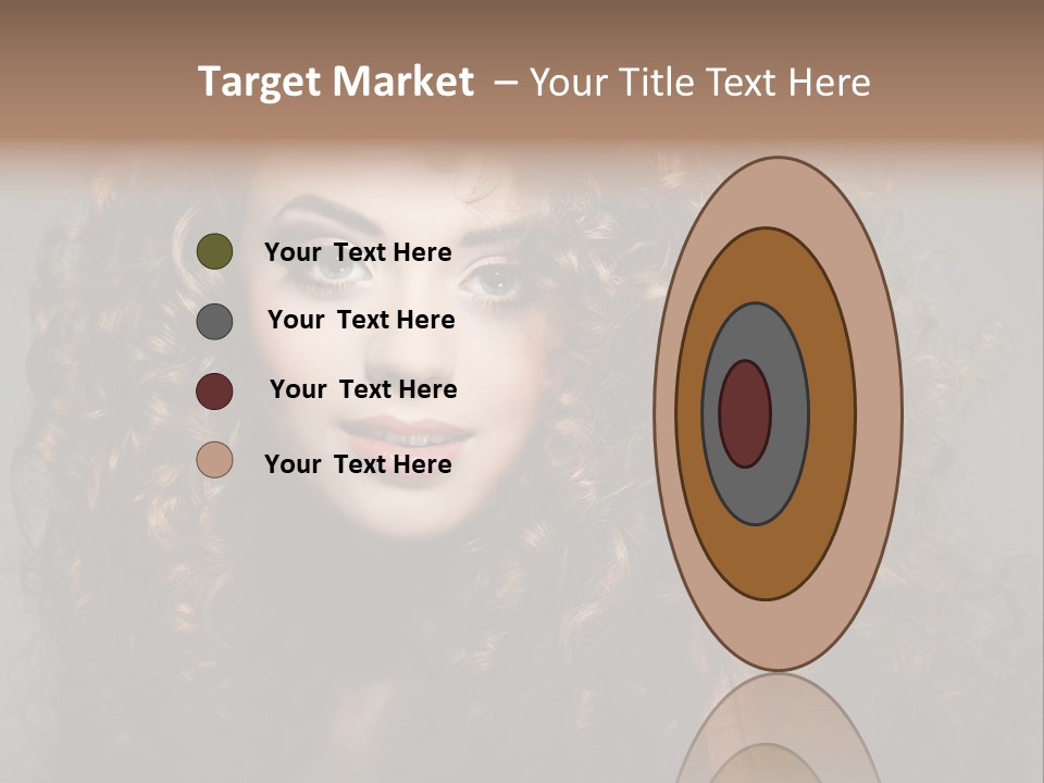 Female Face Coiffure PowerPoint Template