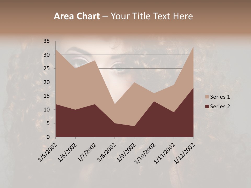 Female Face Coiffure PowerPoint Template