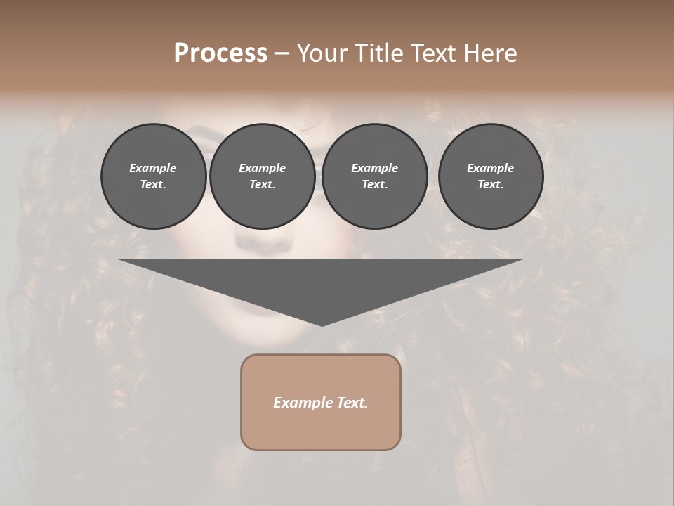 Female Face Coiffure PowerPoint Template