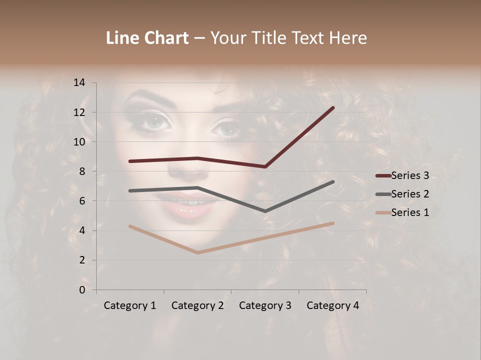 Female Face Coiffure PowerPoint Template