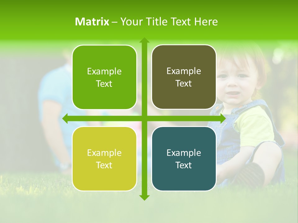 Child Rest Green PowerPoint Template