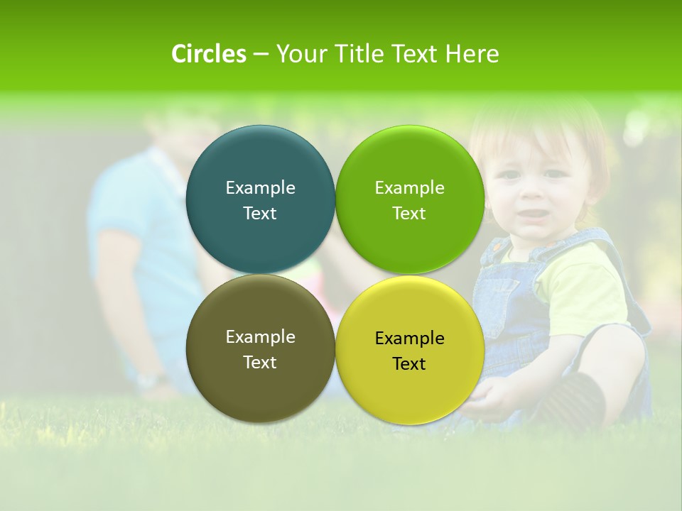 Child Rest Green PowerPoint Template