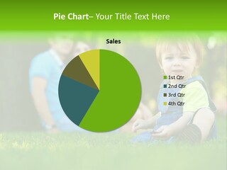 Child Rest Green PowerPoint Template