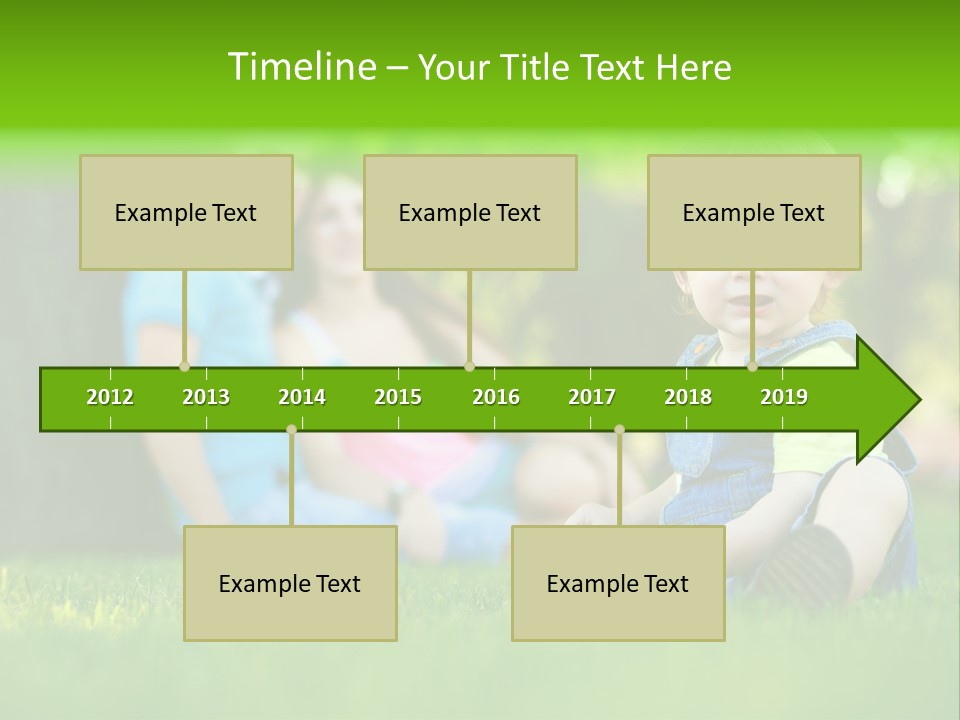 Child Rest Green PowerPoint Template