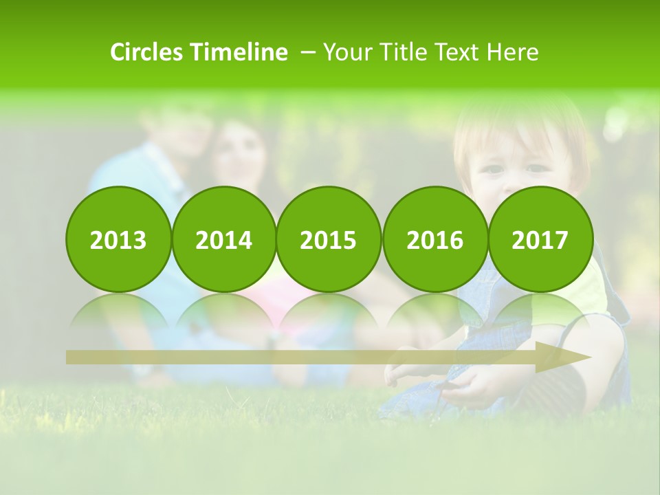 Child Rest Green PowerPoint Template