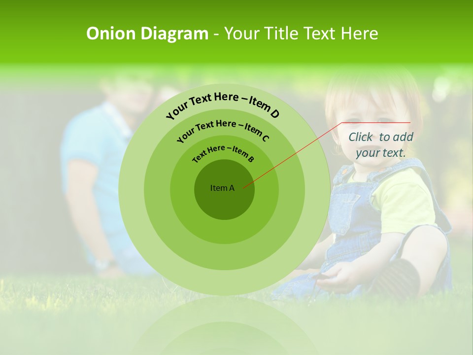 Child Rest Green PowerPoint Template