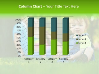 Child Rest Green PowerPoint Template