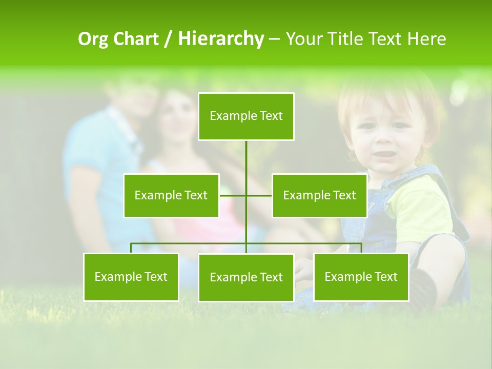 Child Rest Green PowerPoint Template