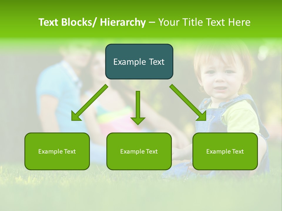 Child Rest Green PowerPoint Template