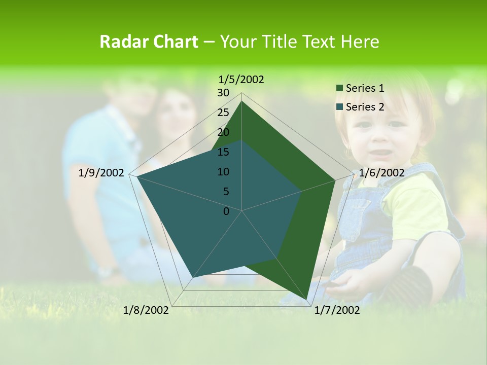 Child Rest Green PowerPoint Template