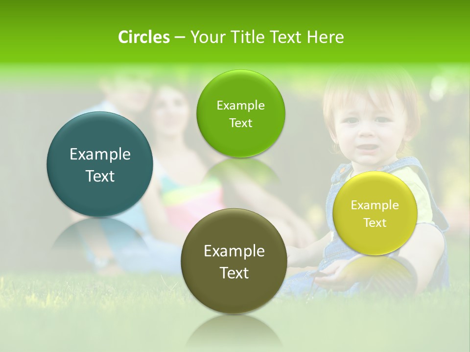 Child Rest Green PowerPoint Template