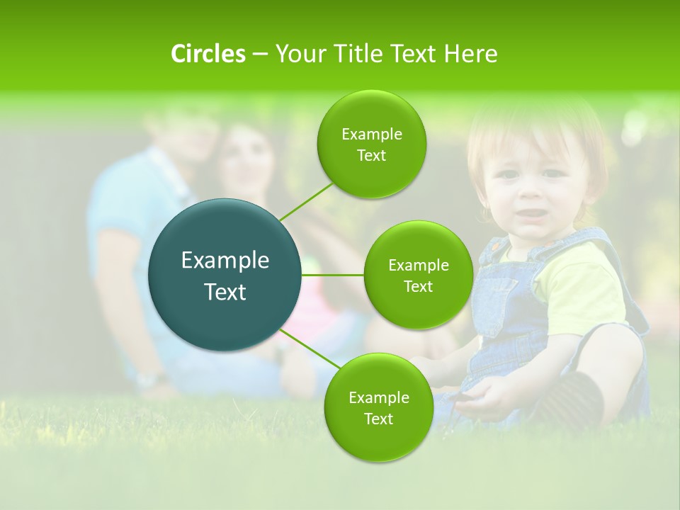 Child Rest Green PowerPoint Template