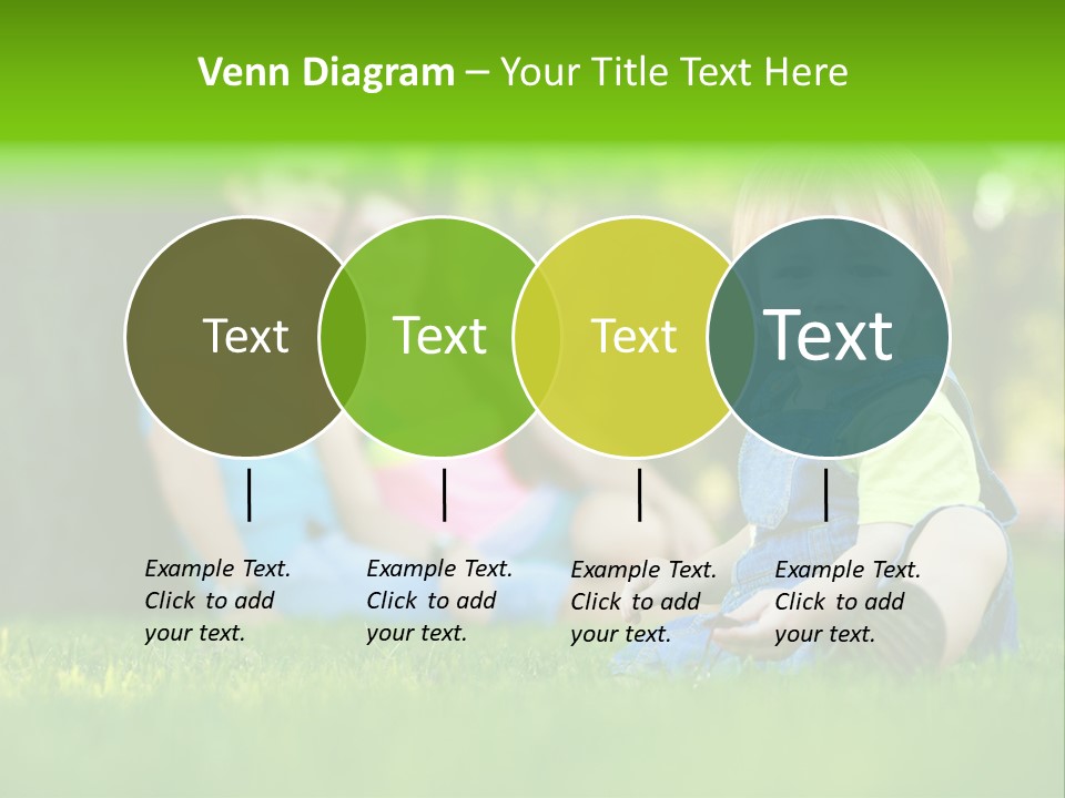 Child Rest Green PowerPoint Template