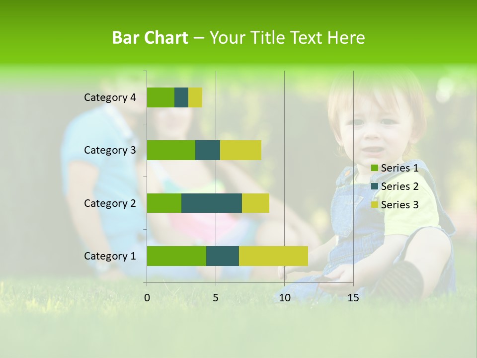 Child Rest Green PowerPoint Template