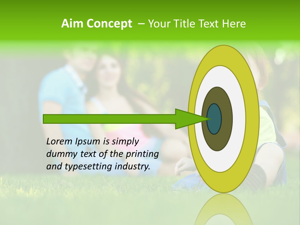 Child Rest Green PowerPoint Template