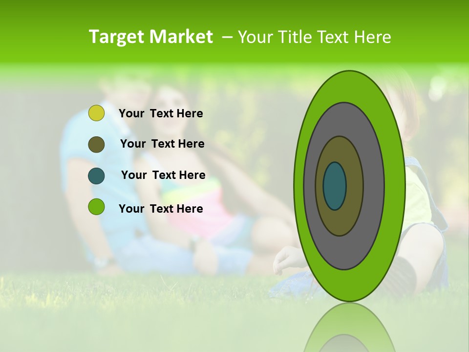 Child Rest Green PowerPoint Template