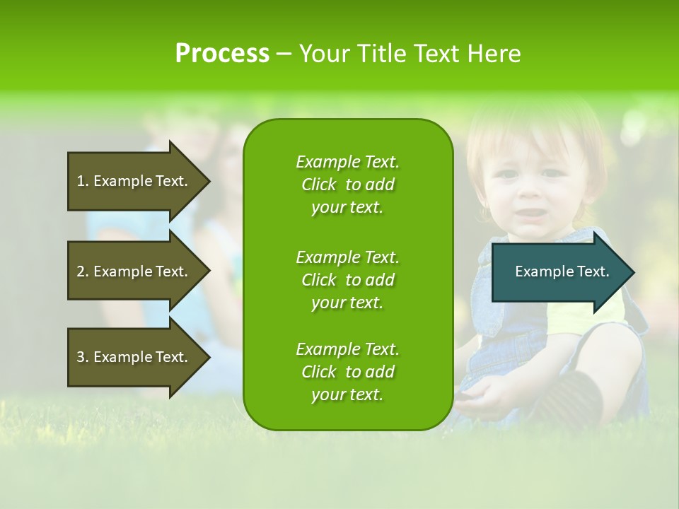 Child Rest Green PowerPoint Template