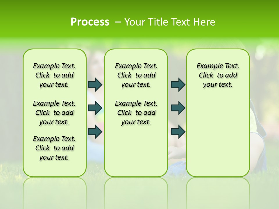 Child Rest Green PowerPoint Template