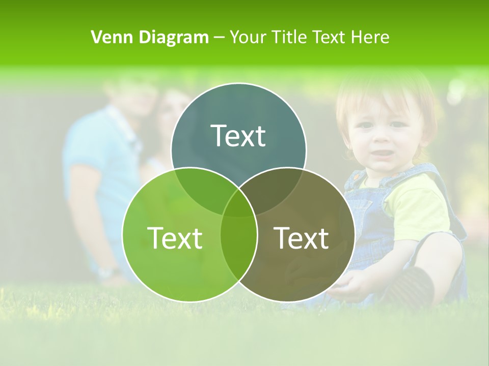 Child Rest Green PowerPoint Template