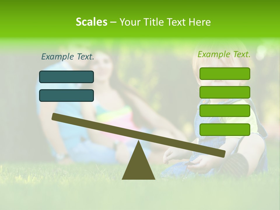 Child Rest Green PowerPoint Template