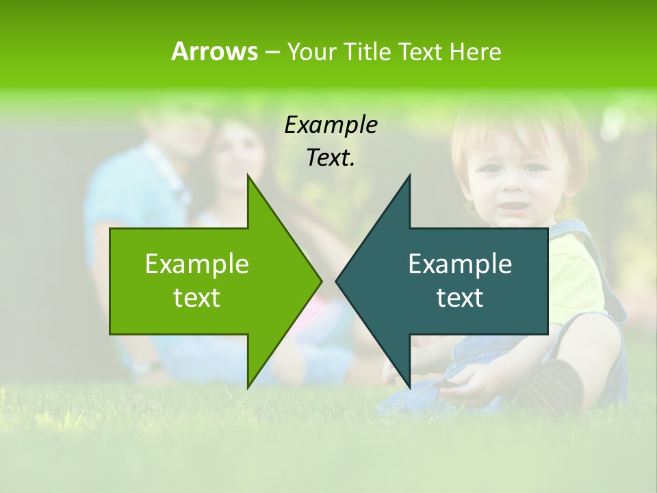 Child Rest Green PowerPoint Template