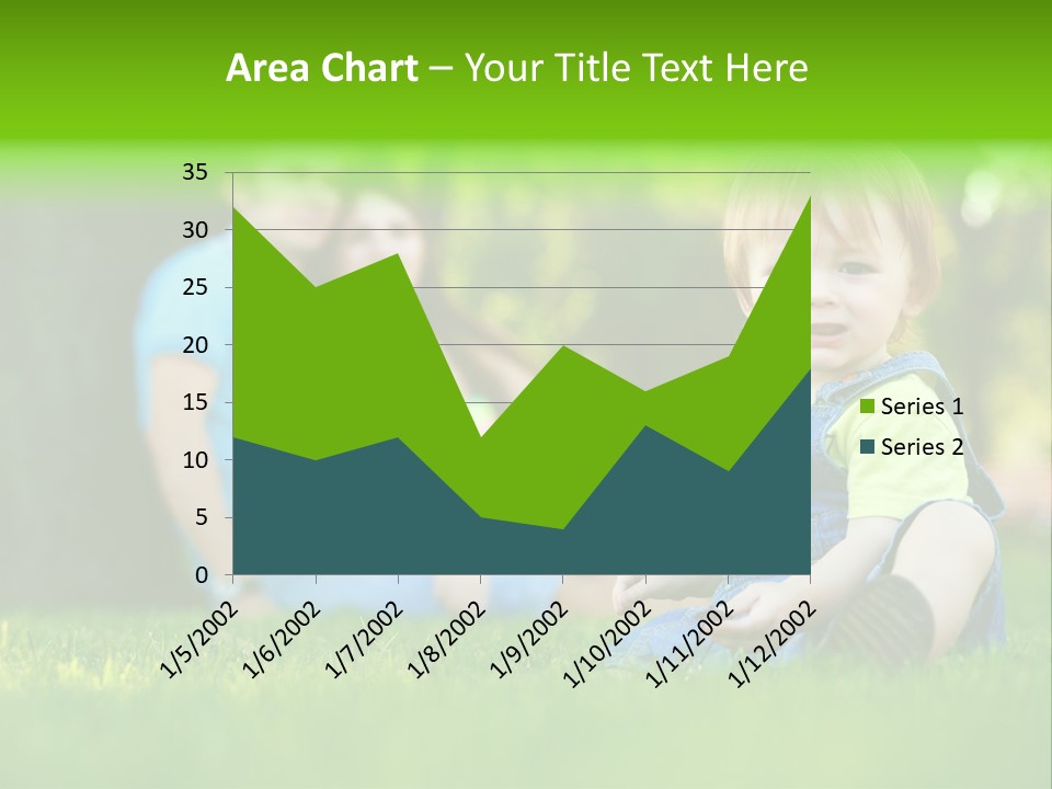 Child Rest Green PowerPoint Template