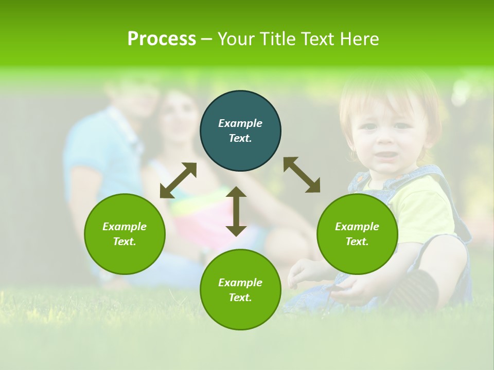 Child Rest Green PowerPoint Template