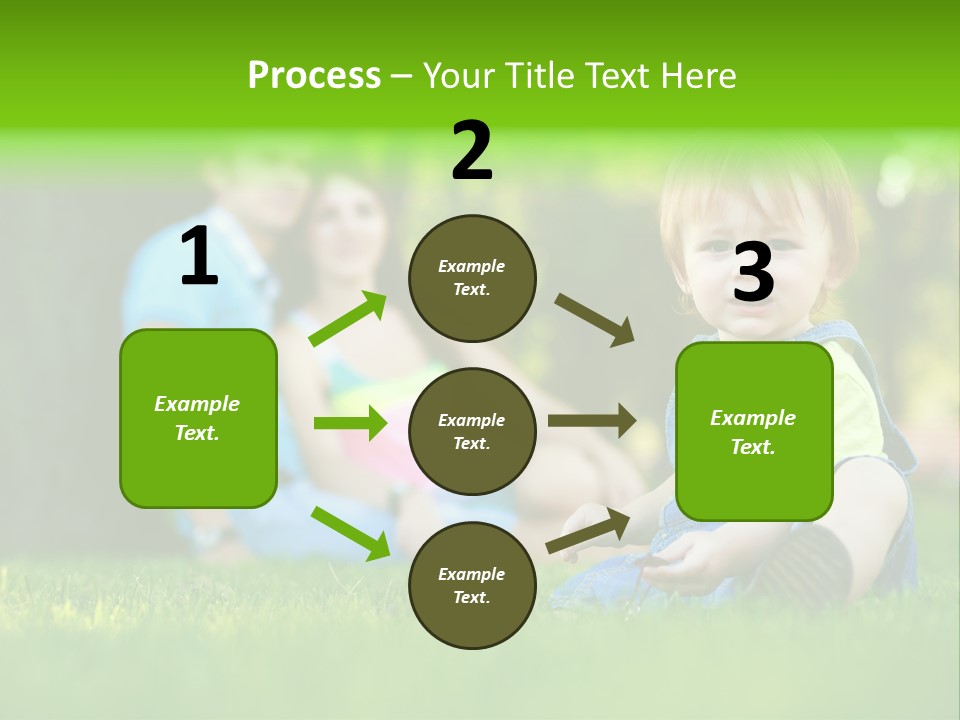 Child Rest Green PowerPoint Template