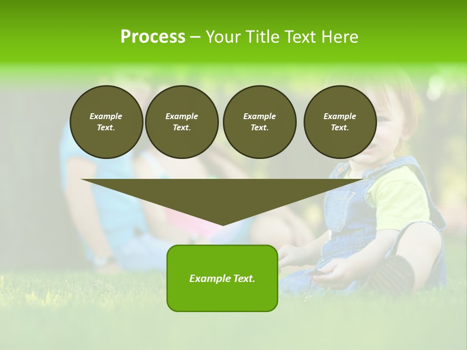 Child Rest Green PowerPoint Template