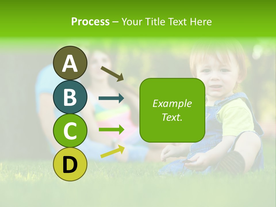 Child Rest Green PowerPoint Template