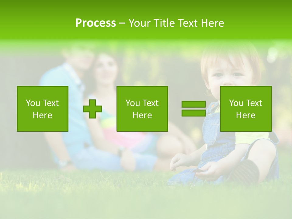 Child Rest Green PowerPoint Template