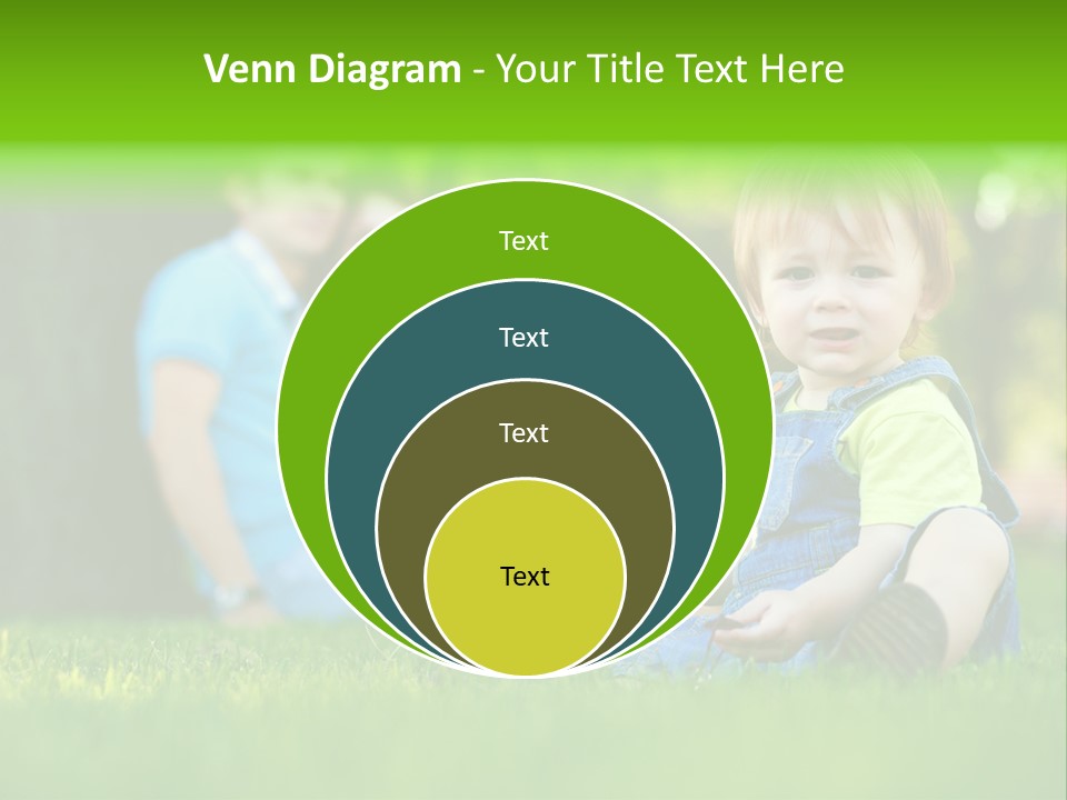 Child Rest Green PowerPoint Template
