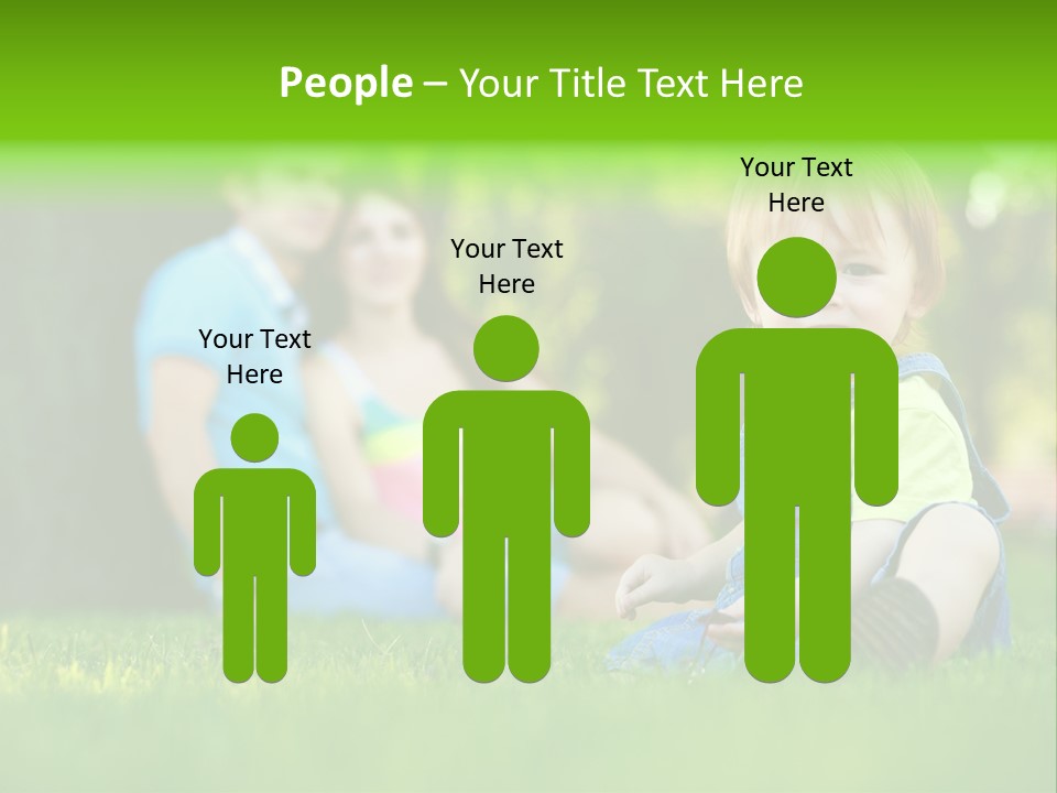 Child Rest Green PowerPoint Template