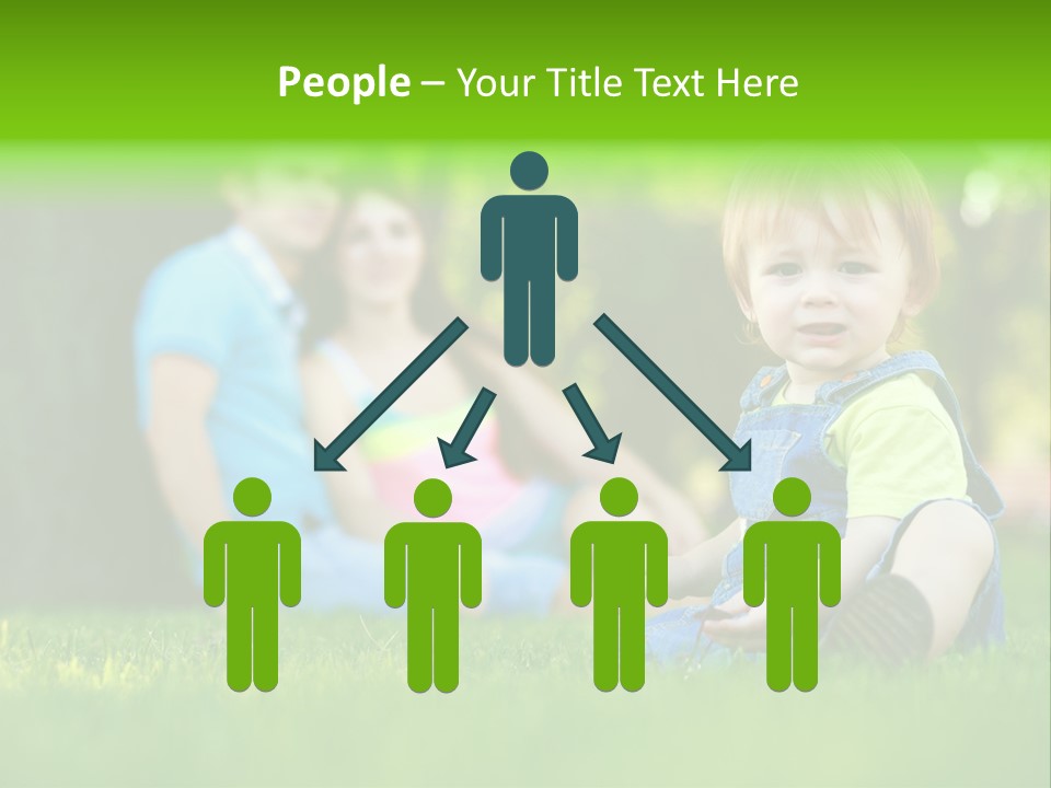 Child Rest Green PowerPoint Template