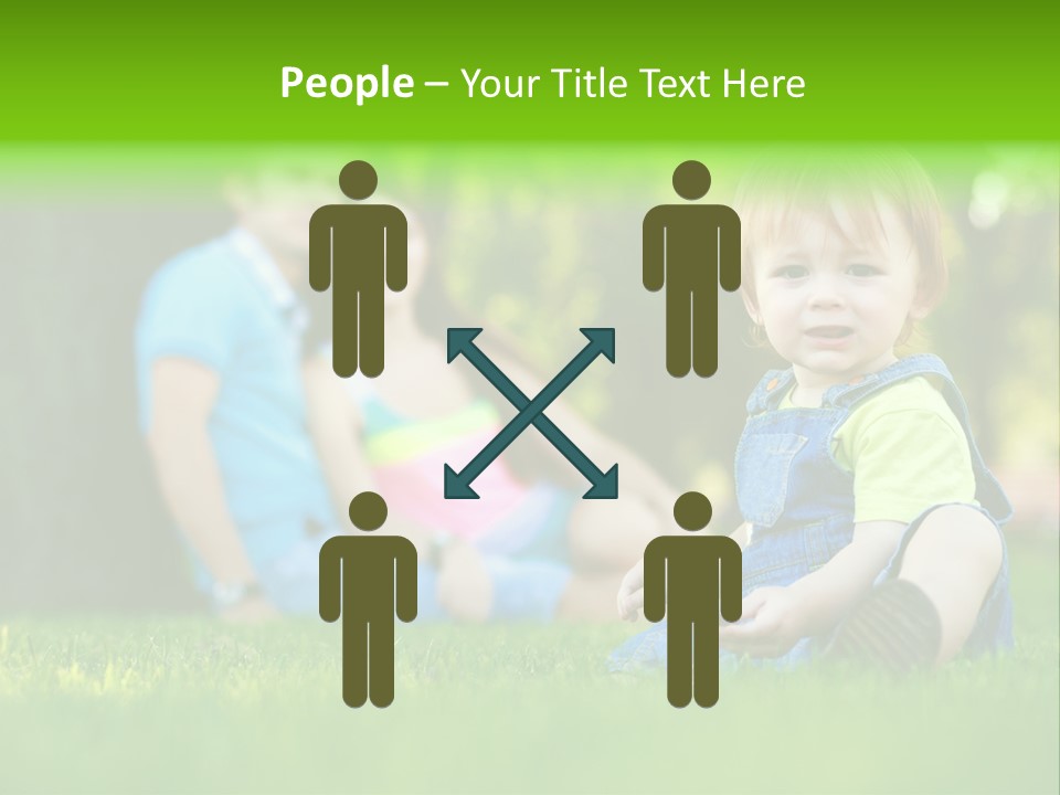 Child Rest Green PowerPoint Template