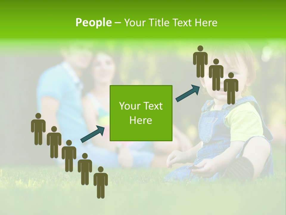 Child Rest Green PowerPoint Template
