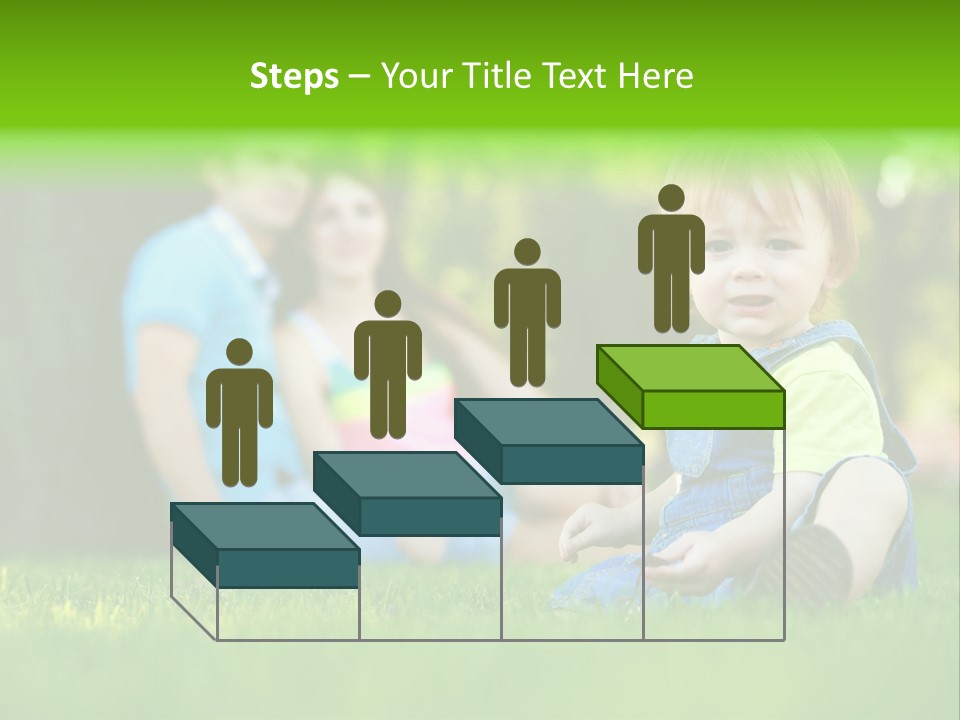 Child Rest Green PowerPoint Template