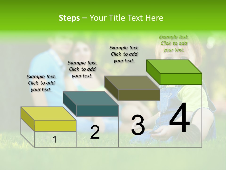 Child Rest Green PowerPoint Template