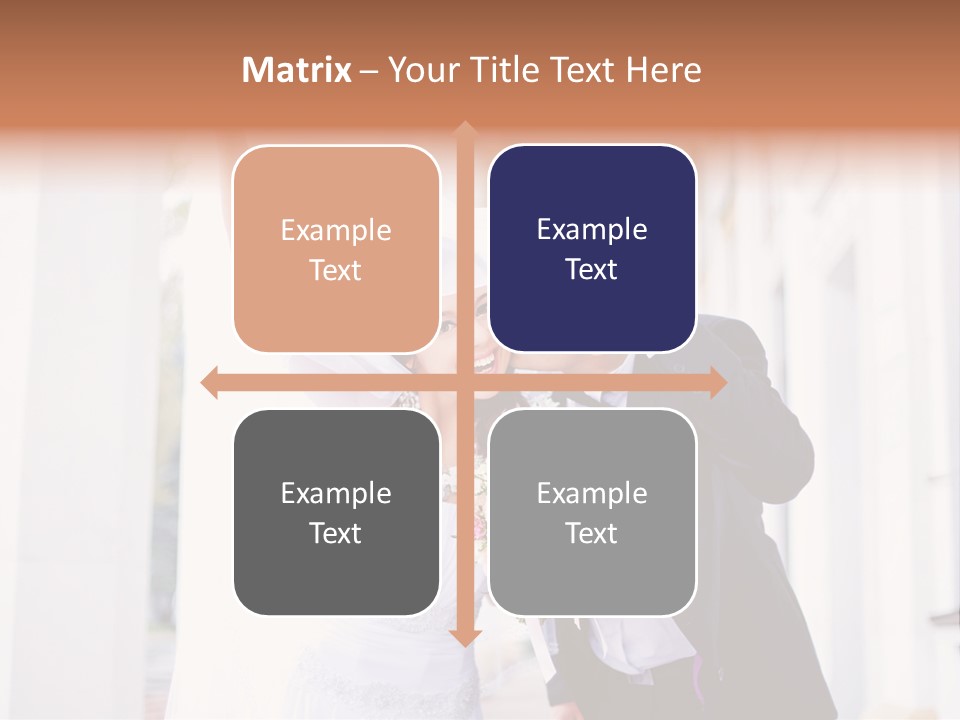 White Bouquet Getting PowerPoint Template