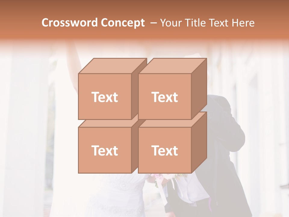 White Bouquet Getting PowerPoint Template