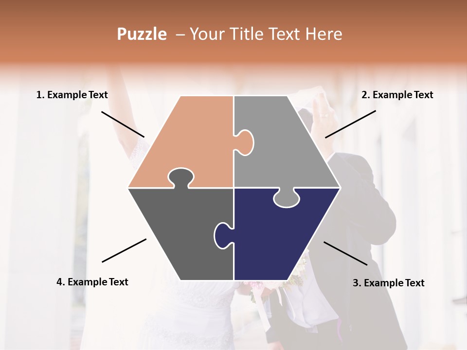 White Bouquet Getting PowerPoint Template