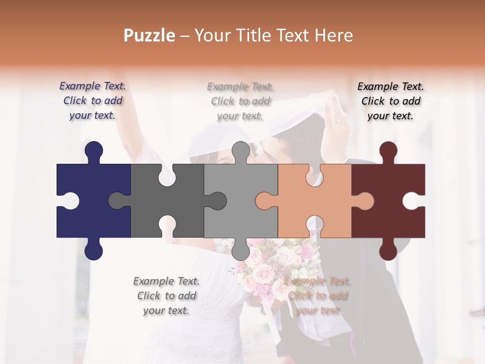 White Bouquet Getting PowerPoint Template