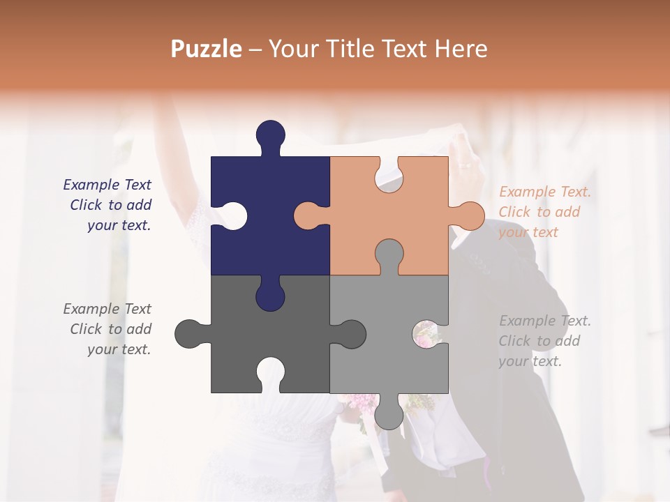 White Bouquet Getting PowerPoint Template