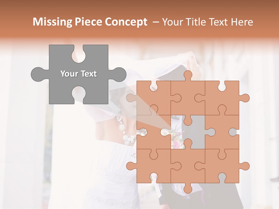 White Bouquet Getting PowerPoint Template