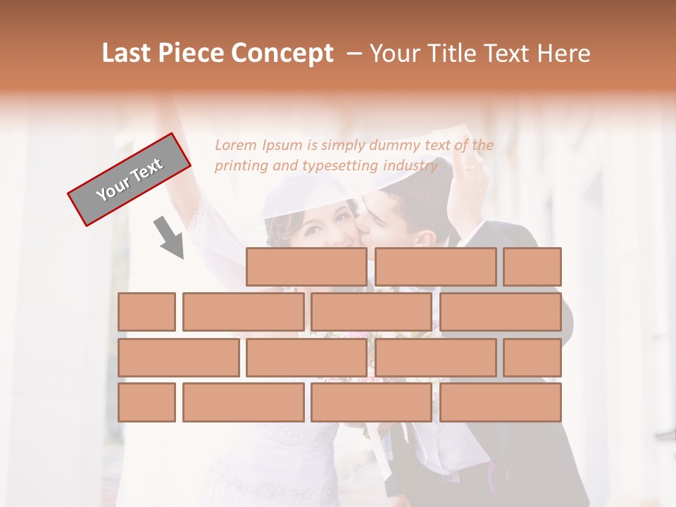 White Bouquet Getting PowerPoint Template