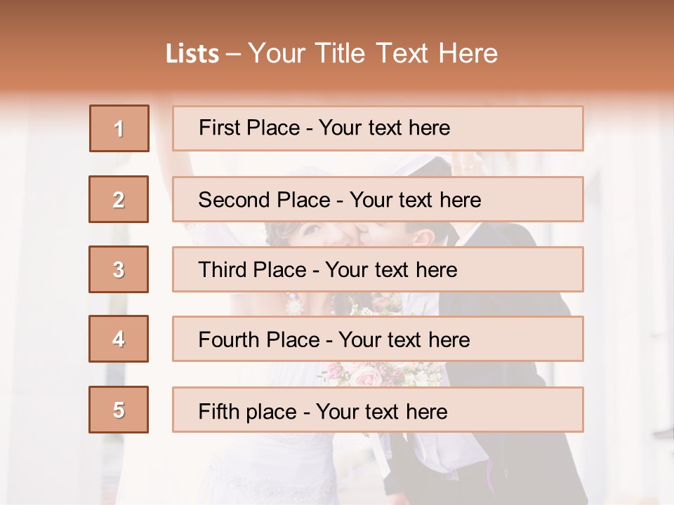 White Bouquet Getting PowerPoint Template
