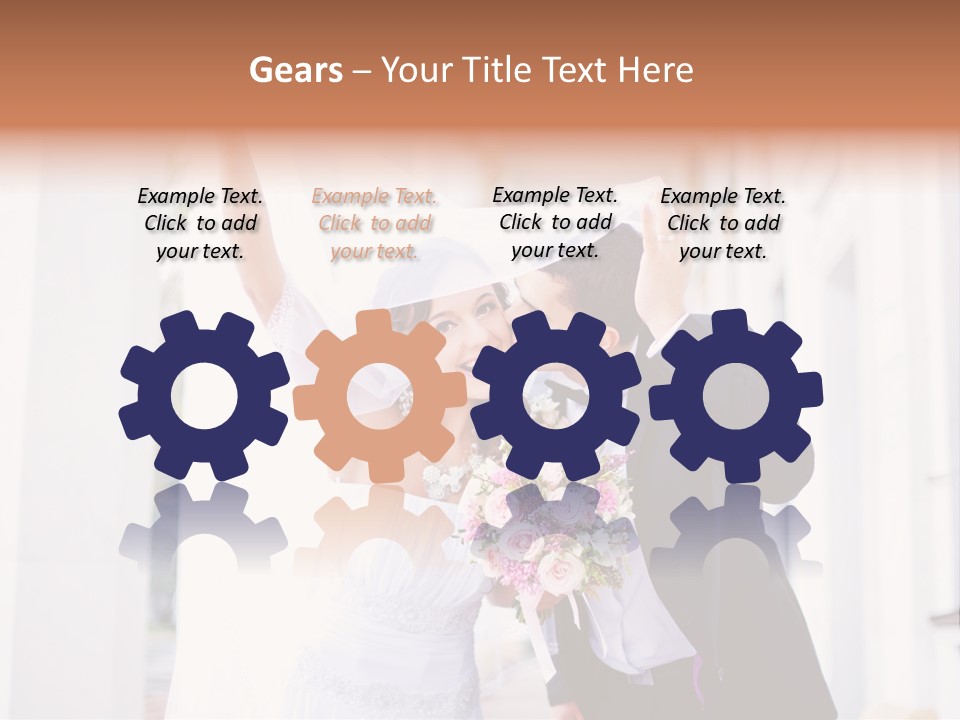 White Bouquet Getting PowerPoint Template
