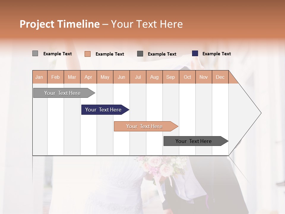 White Bouquet Getting PowerPoint Template